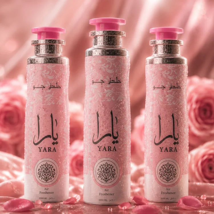 Set of 3 deodorants Yara Rose lattaka 300ml Home Fragrance
