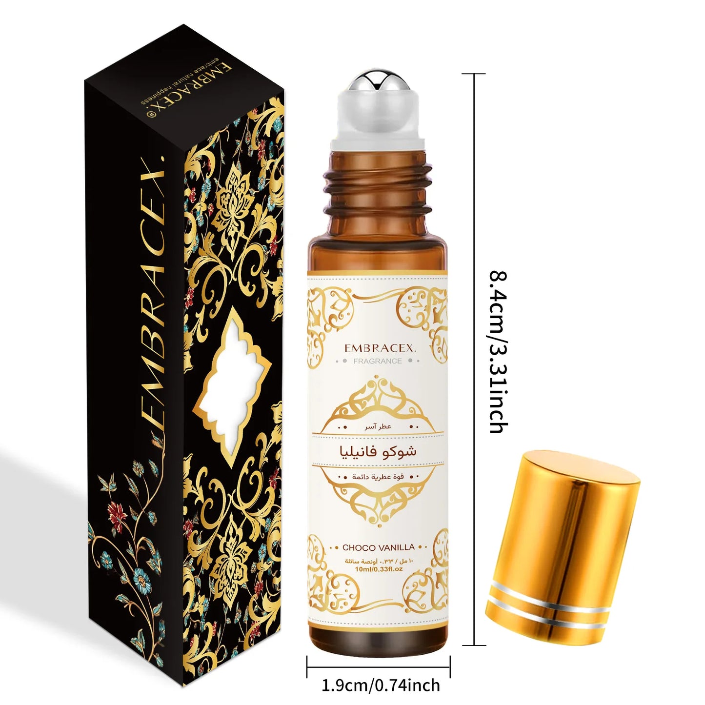 10ml Choco Vanilla Essential Oil شوكو فانيليا Roller Aromatherapy Eid Al-Fitr Gift Car Air Freshener Long Lasting Scent