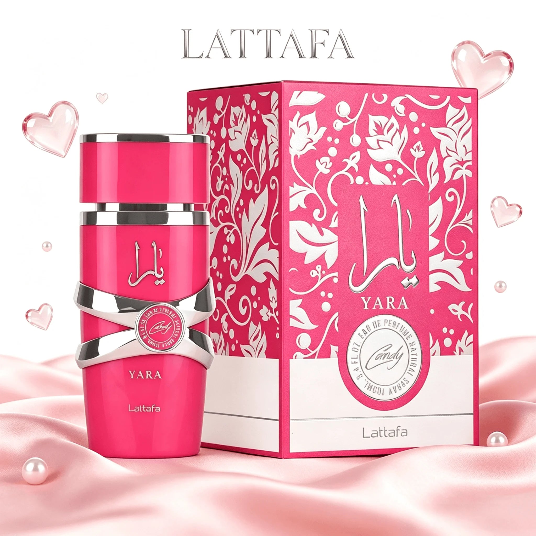 Lattafa Yara Candy - Vanilla, Fruity, Citrus, Floral - Eau de Parfum Long-Lasting Fragrance for Women, 3.40 Ounce / 100 ml