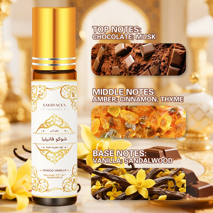 10ml Choco Vanilla Essential Oil شوكو فانيليا Roller Aromatherapy Eid Al-Fitr Gift Car Air Freshener Long Lasting Scent